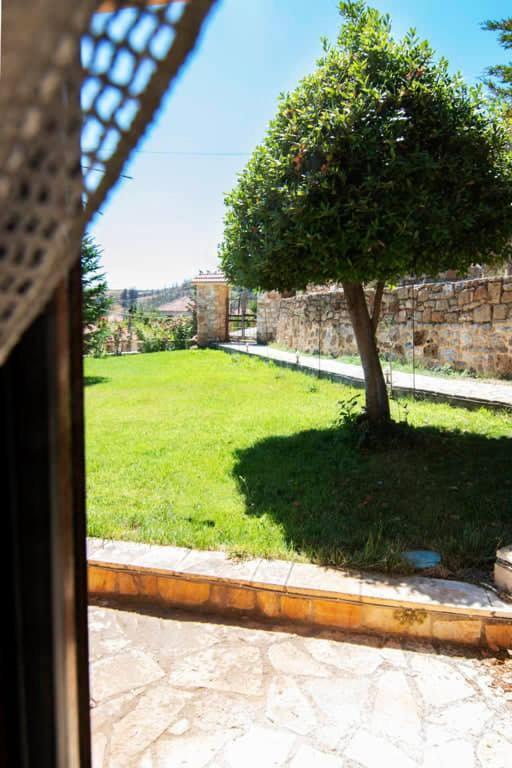 Traditional Stone Home With View Throfárion Esterno foto